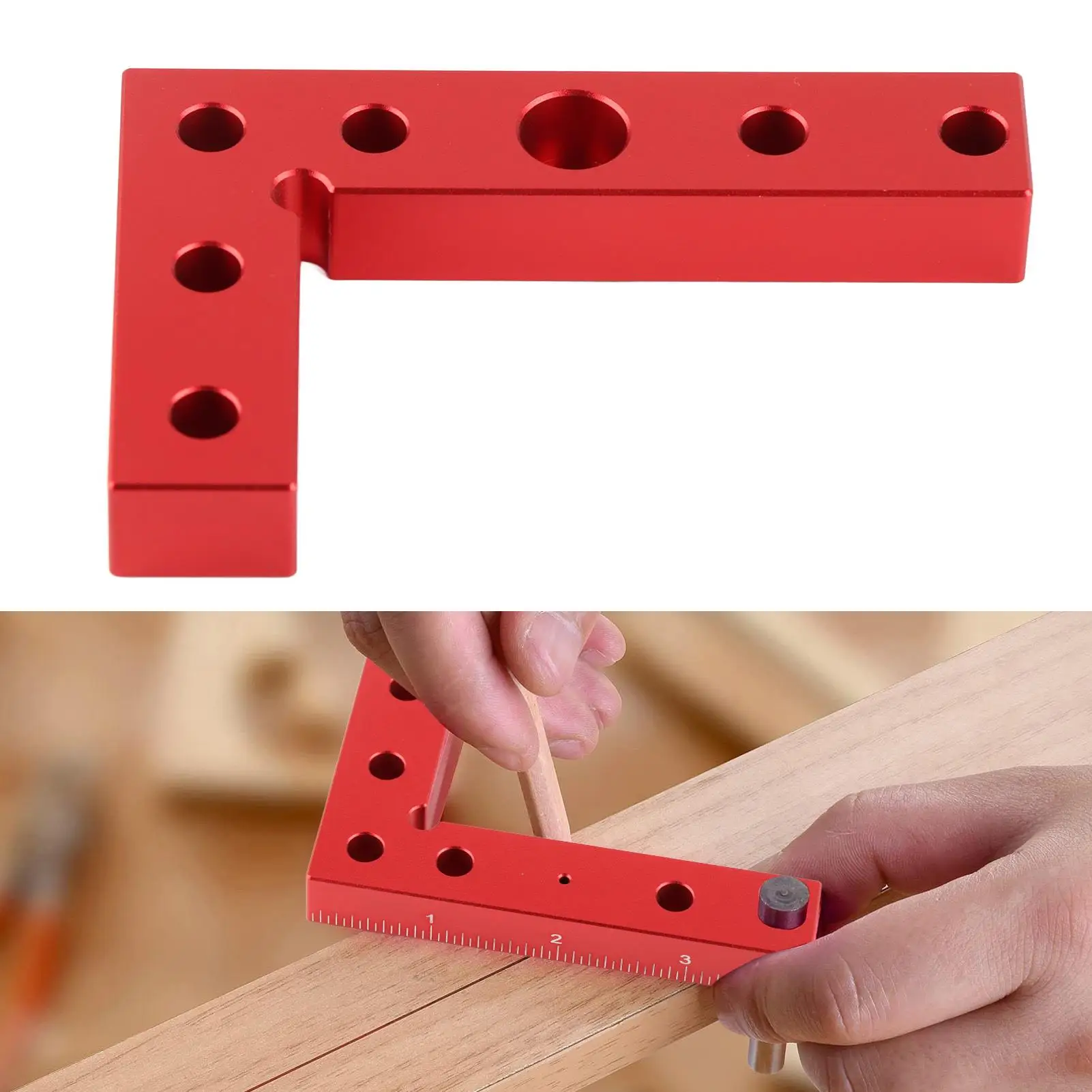 Portable Aluminum Self Centering Line Scriber Tool Lightweight Multifunctional Design with Dual Pins for router Tables