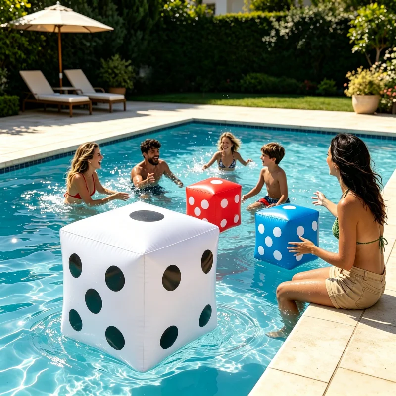 30cm Inflatable Six Sided Cube Dice Party Decoration ,Party Decoration, Party Supplies, Birthday Decoration,Water Game Supplies