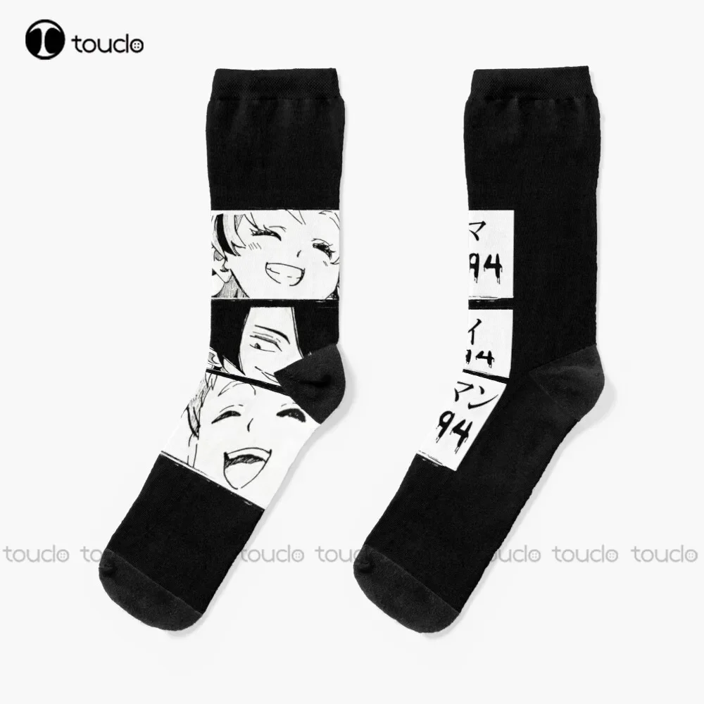 

The Promised Neverland Emma Ray And Norman Socks Women'S Socks Personalized Custom Unisex Adult Teen Youth Socks New Popular Art