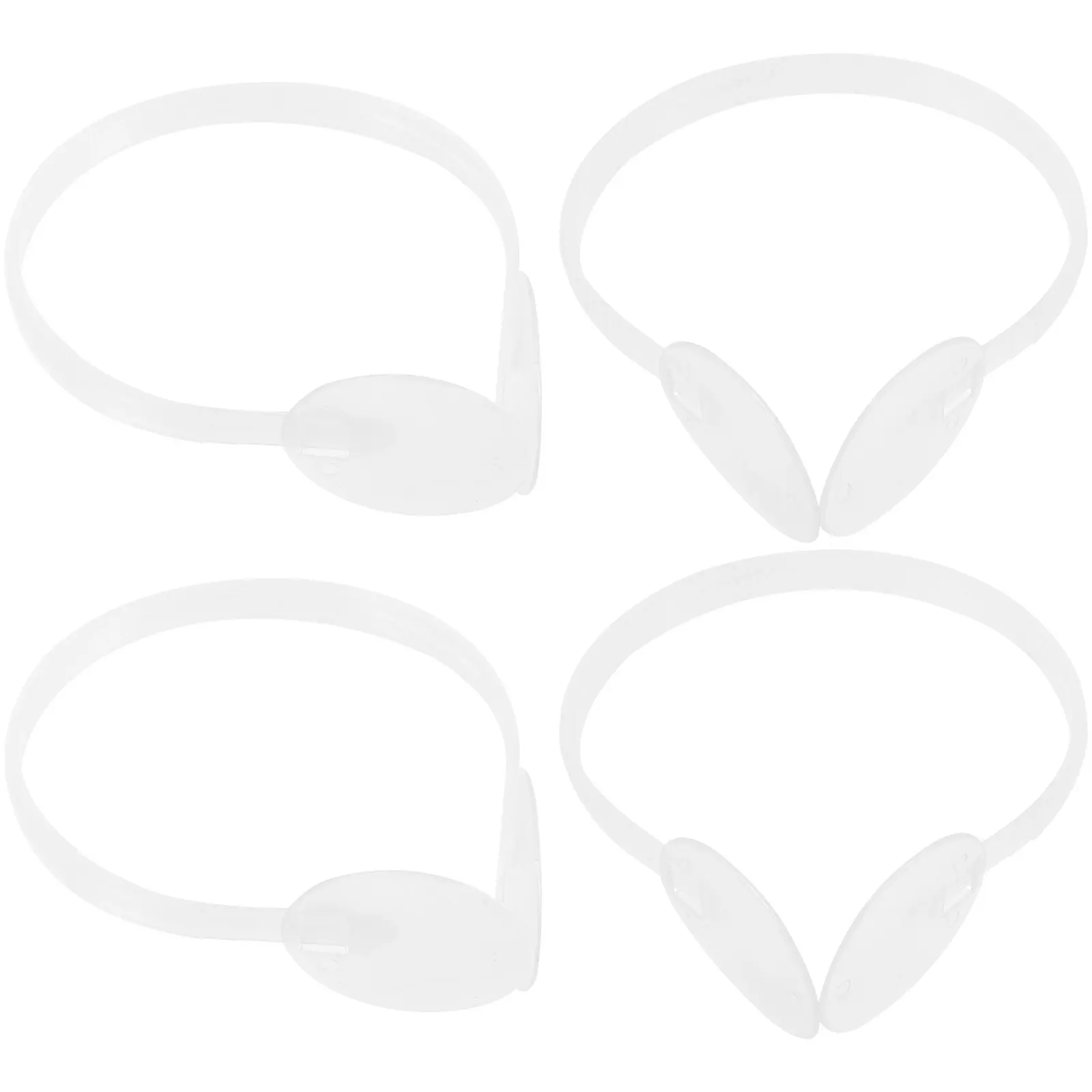 kit-com-4-suportes-plasticos-para-abafadores-de-ouvido-diy-pecas-de-reposicao-confortaveis-suporte-estavel-e-design-minimalista-para-fabricacao-de-abafadores-quentes