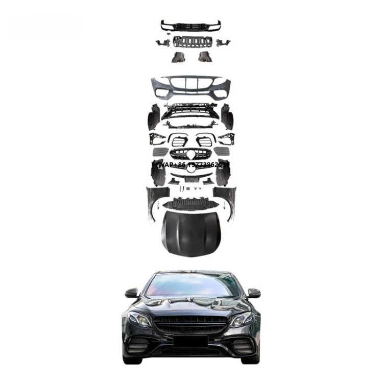 

17-20 for E-Class W213 Early to Late Model E63 Wide Body Surround Kit Upgrade Front Rear Bumpers