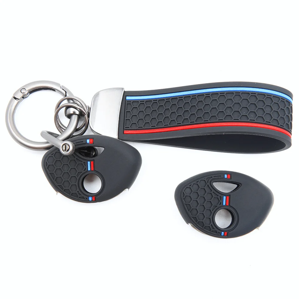 For BMW K1200R R1200RT K1300R S1000RR F650GS F800GS F800ST Full Coverage Silicone Key Shell Compact Wristlet Premium Protective