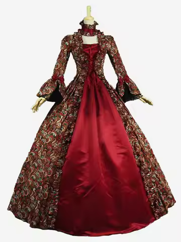 Maria Antonia Cosplay Gown Medieval Victorian Court Dress Baroque Style Party Dress Renaissance Rococo Evening costume