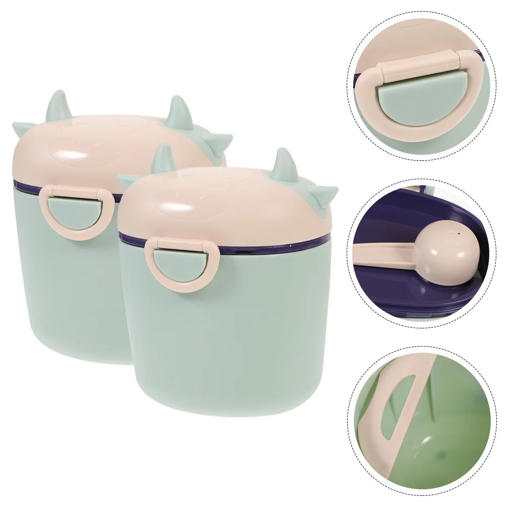 

2Pcs Baby Formula Box Lightweight Compact Storage for Milk Powder and Food Easy to Essential Formula Container