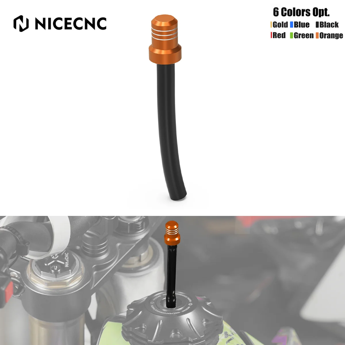 

For KTM EXC GasGas EC Beta RR X-Trainer Husqvarna Kawasaki Suzuki Yamaha YZ Universal Gas Fuel Tank Cap Valve Vent Breather Hose