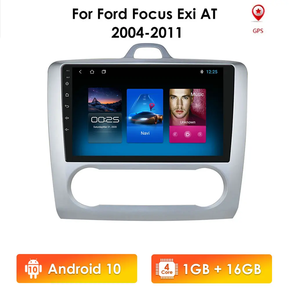 

9 inch Android 9 Car Radio For ford focus EXI MT 2 3 Mk2 2004-2011 Exi AT 2Din GPS Multimedia Player Cam-in Mic SWC DTV OBD2 DAB