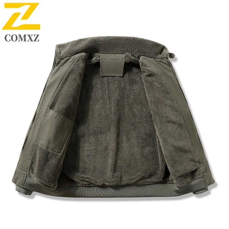 Chaqueta de trabajo de estilo americano Vintage para hombre, abrigo holgado acolchado de invierno, impermeable, resistente al viento, ropa de abrigo deportiva de algodón pesado