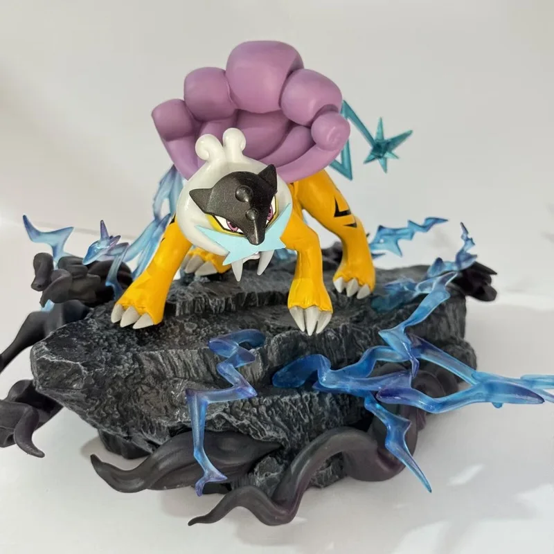

Anime Pokemon Raikou Battle Ver. PVC Action Figure Game Statue Collectible Model Kids Toys Doll Gifts 12cm
