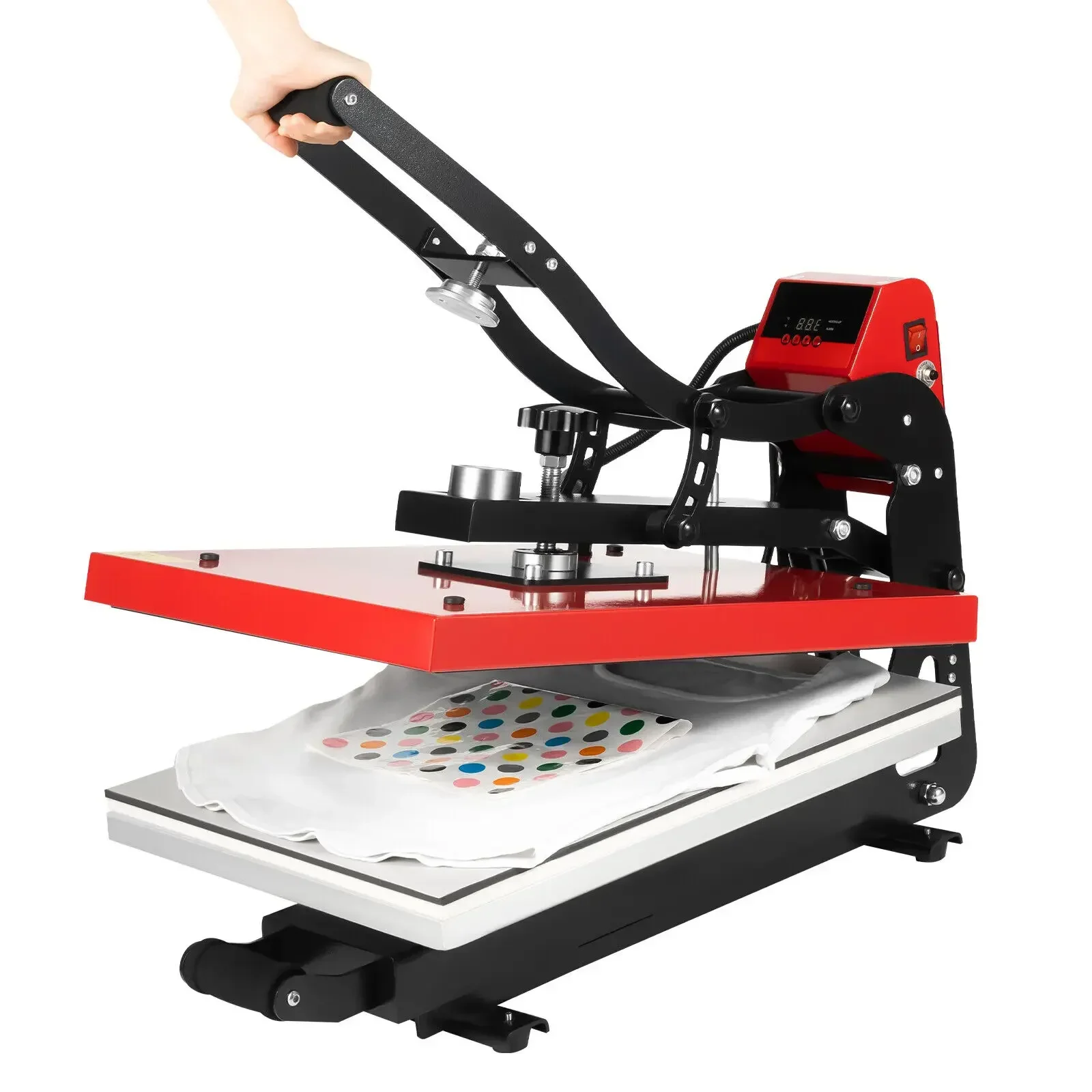 

16"x20" Clamshell Heat Press Machine 1600W Digital LCD for T-Shirt Transfer Printing