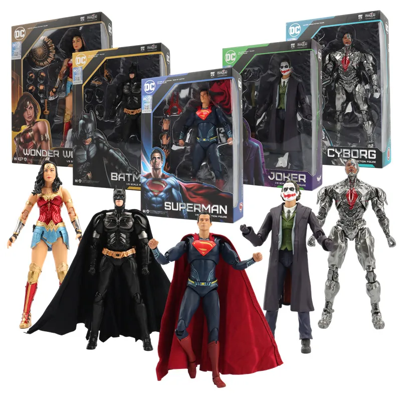 Fondjoy Justice League hero 20cm Joker Superman Wonder Woman Harley Quinn Cyborg Batman Action figure toy collection model