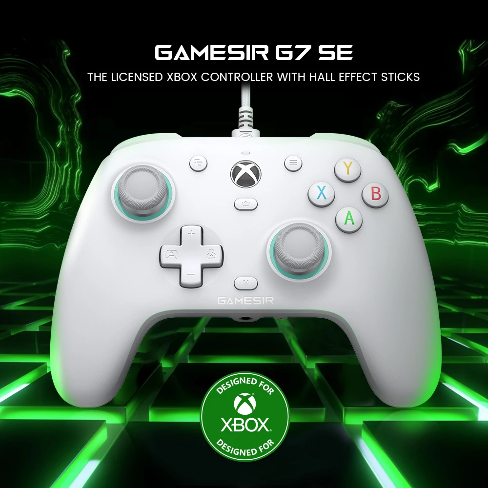 لوحة ألعاب سلكية Gamesir g7 se لسلسلة xbox x s ، xbox one ، عصا تحكم alps pc