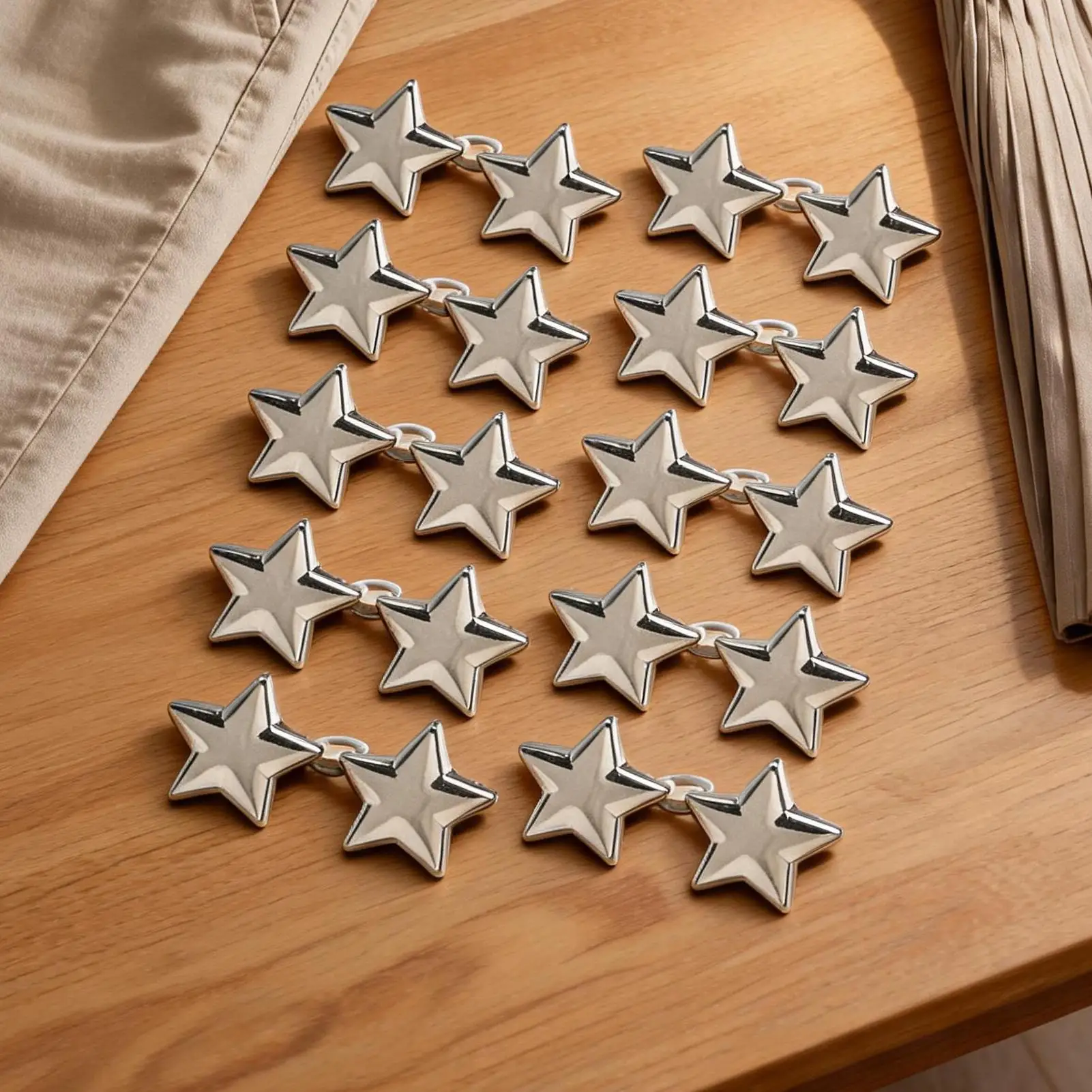 10er-Set sternförmiger Taillenformer, kein Nähen erforderlich, abnehmbarer Knopf für Jeans, Hosen, Bund, sofortige Anpassung, Slim Fit – Detail 9