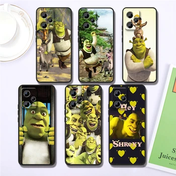 C-Cartoons Moive Shrek Coon For Xiaomi Redmi Note 13 12R 12 12S Turbo 11 11T 11S 10 10S Pro Plus 5G Black Soft Phone Case