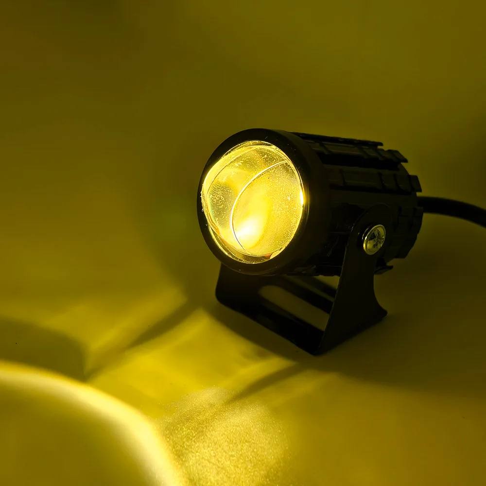 Automobile, moto, faretto LED bicolore, piccolo faretto cannone in acciaio ultra luminoso, modifica fari