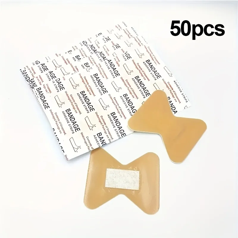 50pcs 유연한 직물 붕대 관리 및 상처 보호를위한 짠 직물 손가락 붕대 접착 붕대