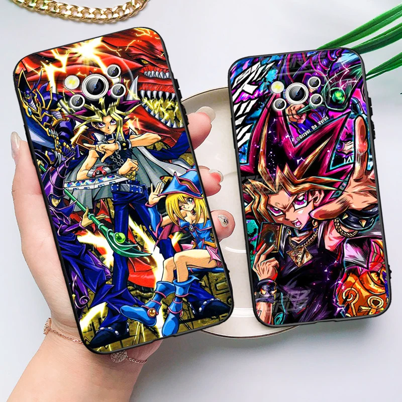 Anime Yu-Gi-Oh! Yugi Muto per Xiaomi Poco X6 X5 X4 X3 F4 F3 NFC M6 M5 M4 GT S Pro 4G 5G C65 custodia morbida nera per telefono