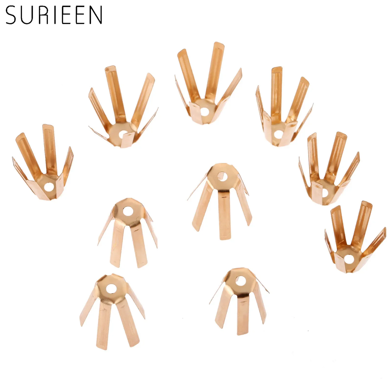 SURIEEN Universal 10pcs Brass Golf Adapter Spacer Shims Fit 0.335 0.350 Golf Shafts Shim Adapter Golfing Club Shafts Accessories