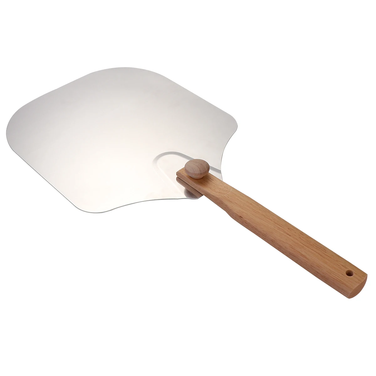 

Metal Pizza Shovel with Large Wood Handle Non-Deform Practical Heat Resistant Cake Bread Transfer Tool Cooking Kitchen