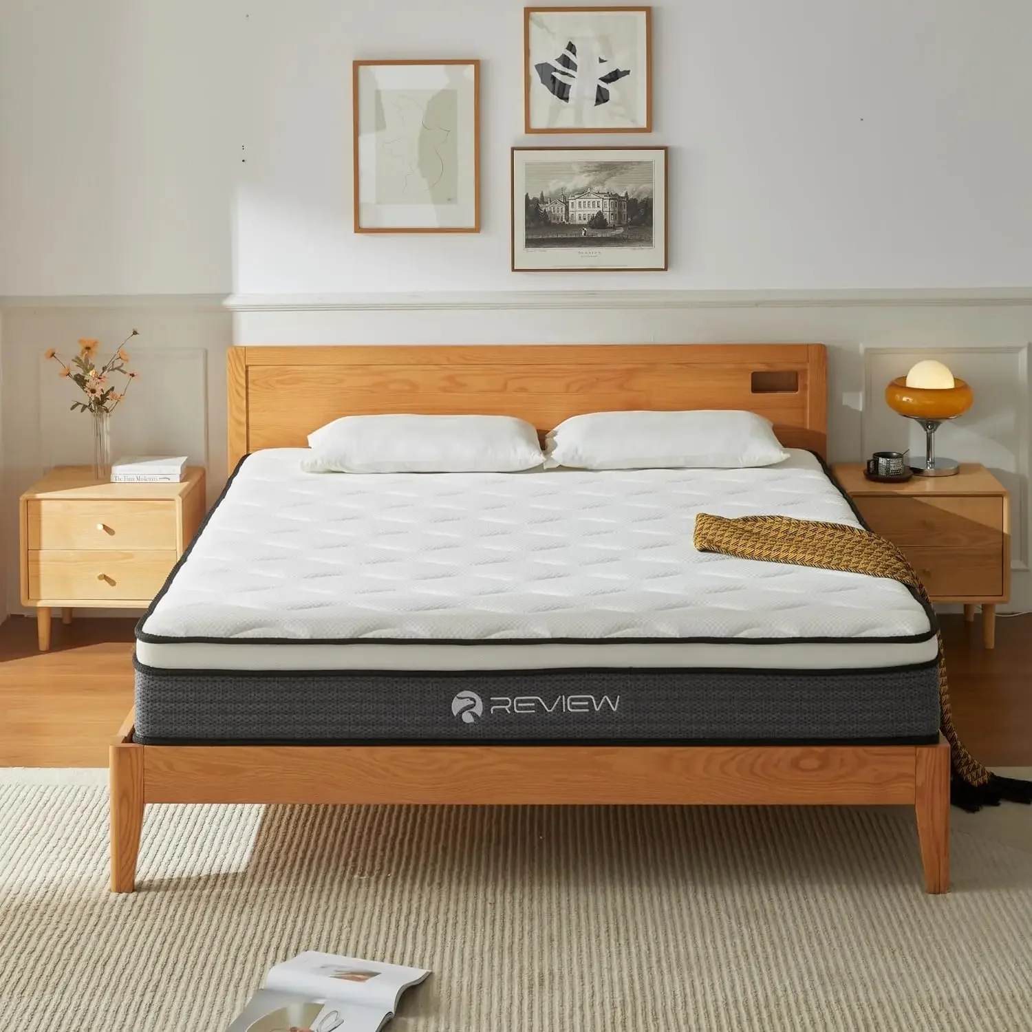 Review Queen Mattress, 10 Inch Queen Size Mattress in a Box,Memory Foam Hybrid Mattress,with Individual Pocket Spring