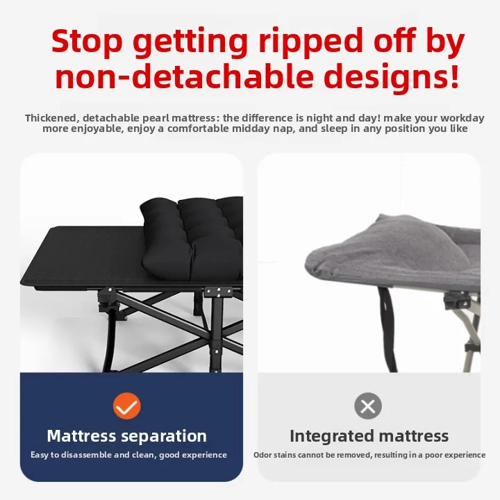 Outdoor camping camping bed simple folding escort bed single office lunch break outdoor camp bed