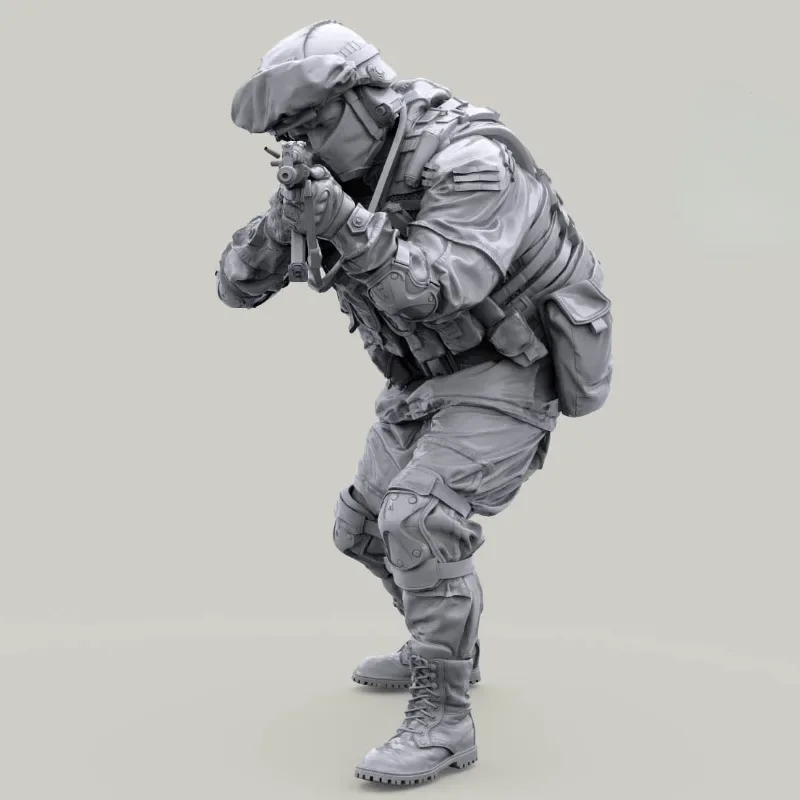 1/35 Die Cast Scale Resin Figure Model Kit Russian Army Soldier in Modern Infantry Combat Gear System Unassembled Unpainted 079X