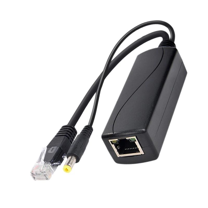 تصنيع PS0502G 5V 2.4A Gigabit Poe Splitter يدعم نقل البيانات 10/100/1000Mbps