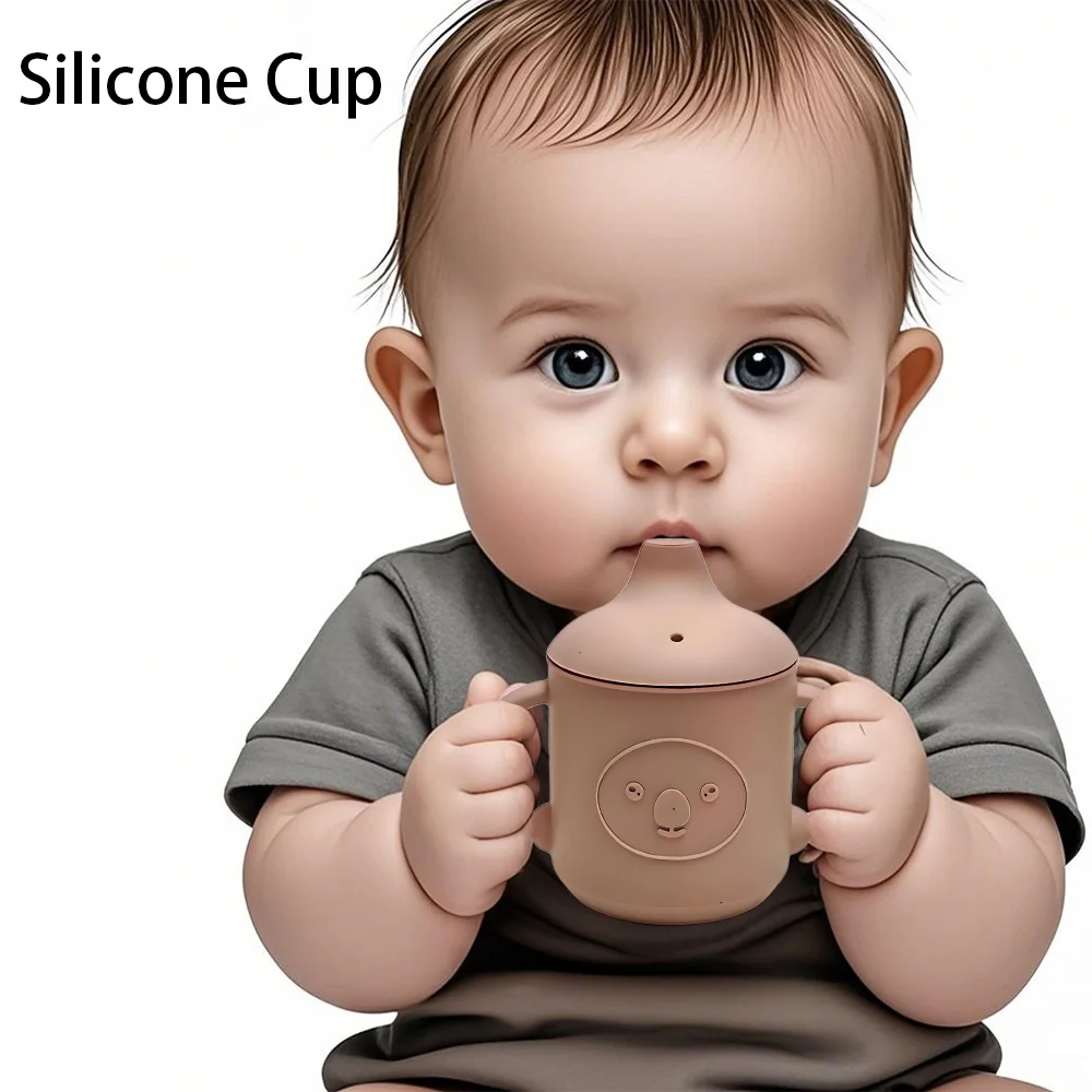 

Детская силиконовая чашка-пустышка, портативный контейнер для хранения закусок, чашка для кормления детей, обучающая чашка для напитков, без BPA