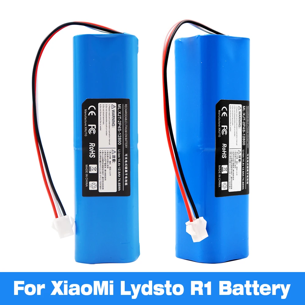 2024 Upgrade Lydsto R1 Rechargeable Li-ion Battery For XiaoMi Robot Vacuum Cleaner R1 Battery Pack with Capacity 12800mAh