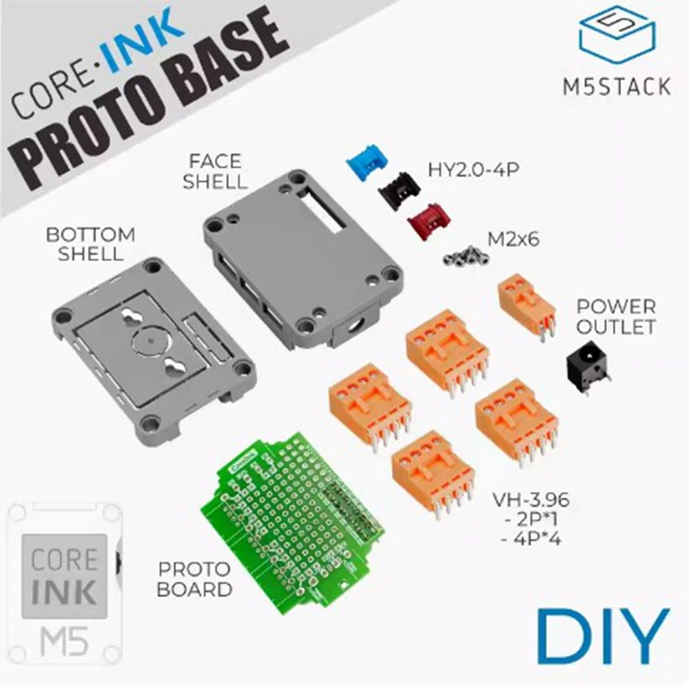 M5Stack CoreInk Compatible with stackable circuits DIY expansion kit Proto Prototype Design