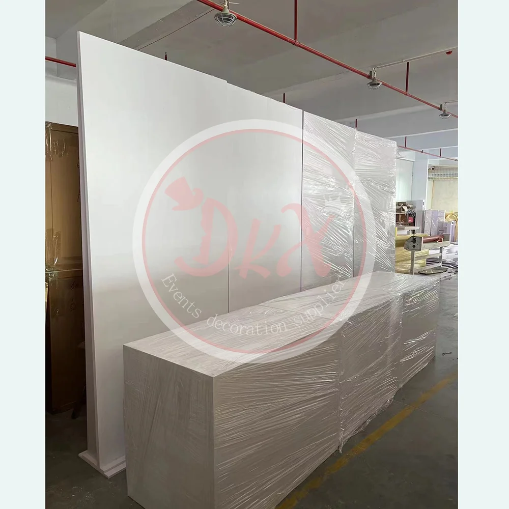 Wholesale Elegant Wedding Acrylic White Backdrop Event Stand Display For Wedding Decoration