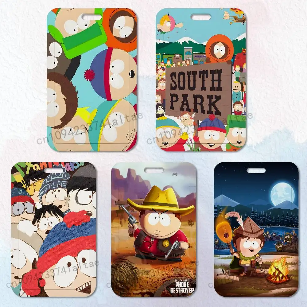 

Cartoon S-South P-Park Funny Card Holder Lanyard Camera Neck Strap Credit Card Case ID Badge Credentials Protection