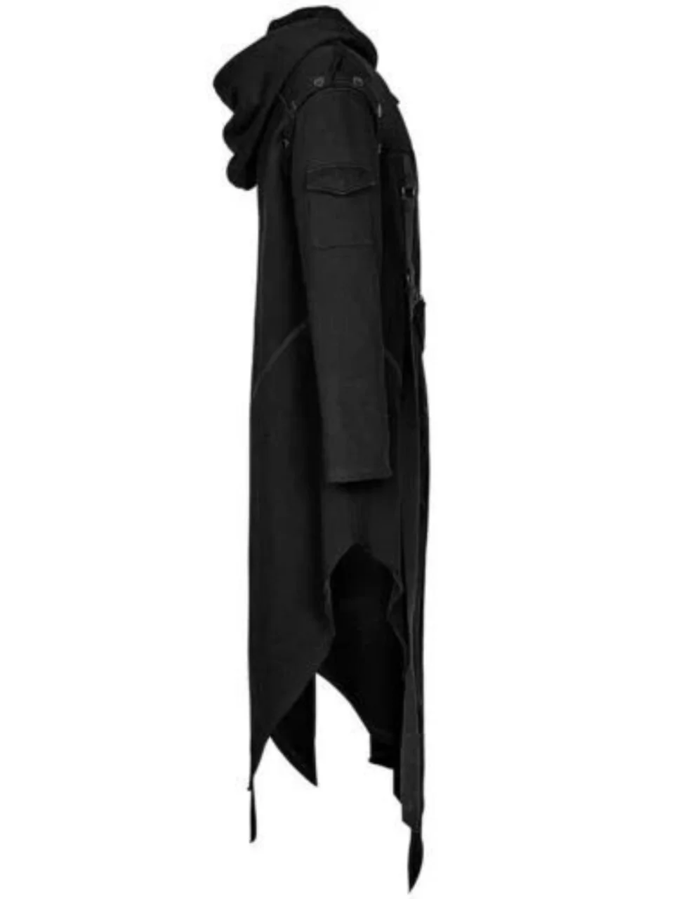 

Хэллоуин COS индивидуальный плащ мужской осенний модный на молнии круглый Ne Long Sve верхняя одежда обычного кроя ветровка Jaet