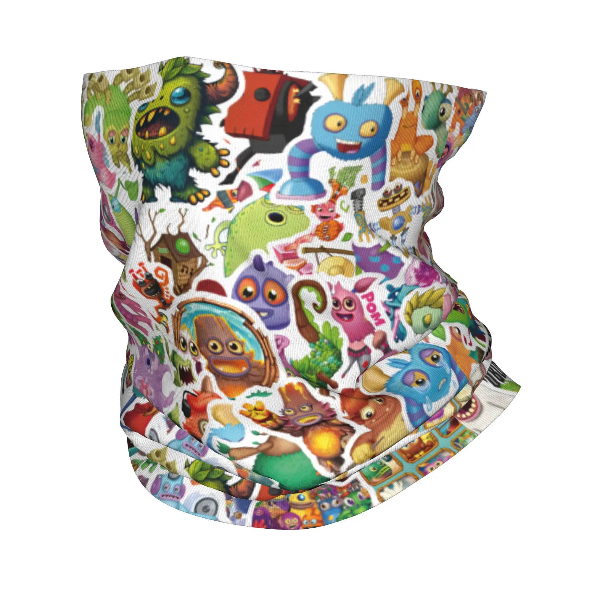 

Очаровательный шарф-бандана Monster Quirky Tune на заказ для женщин и мужчин, ветрозащитный зимний приключенческий шарф-бандана для езды на велосипеде