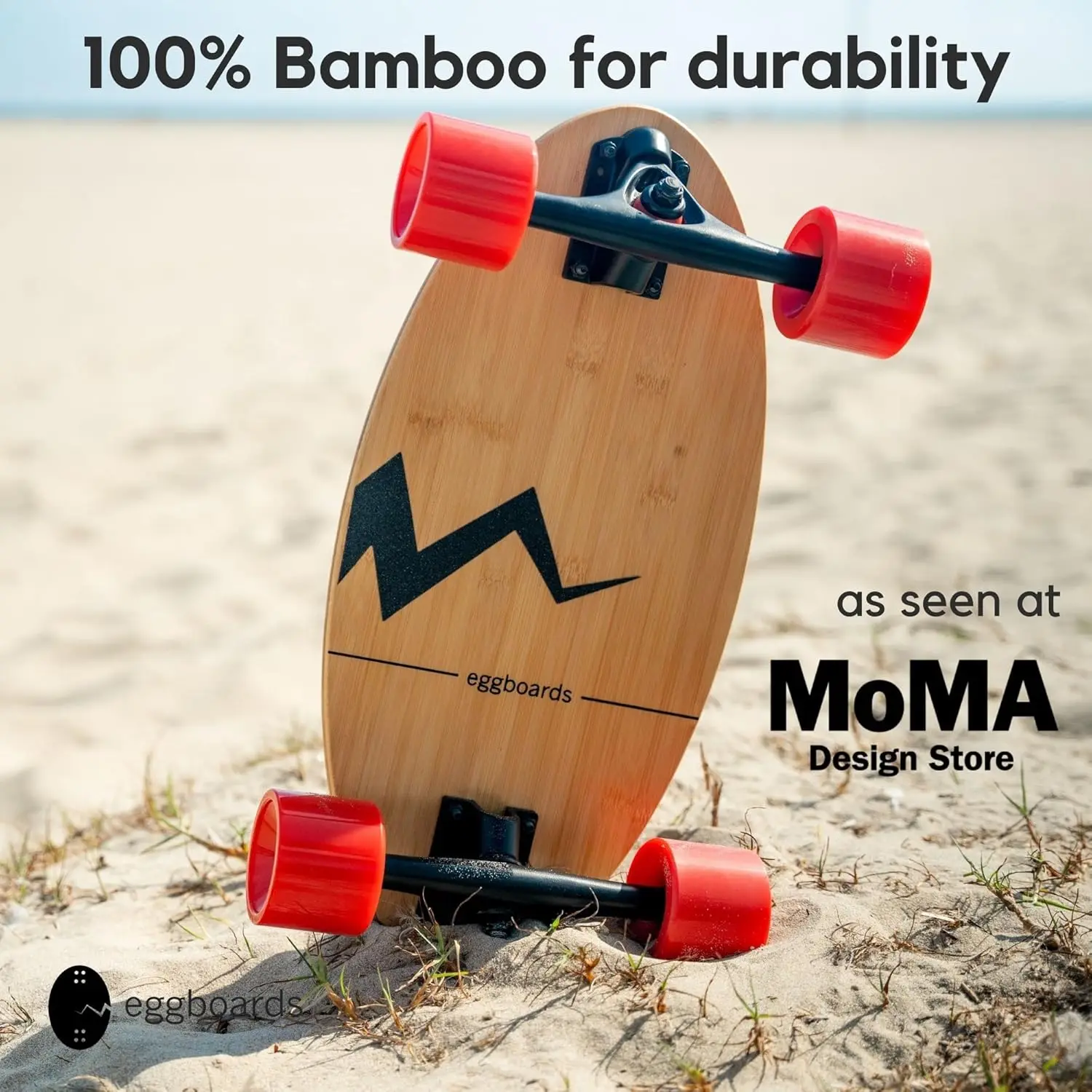 Portable Bamboo Mini Longboard for Adults - Smooth Ride, Easy Carry, Perfect for Beginners & Experienced Riders