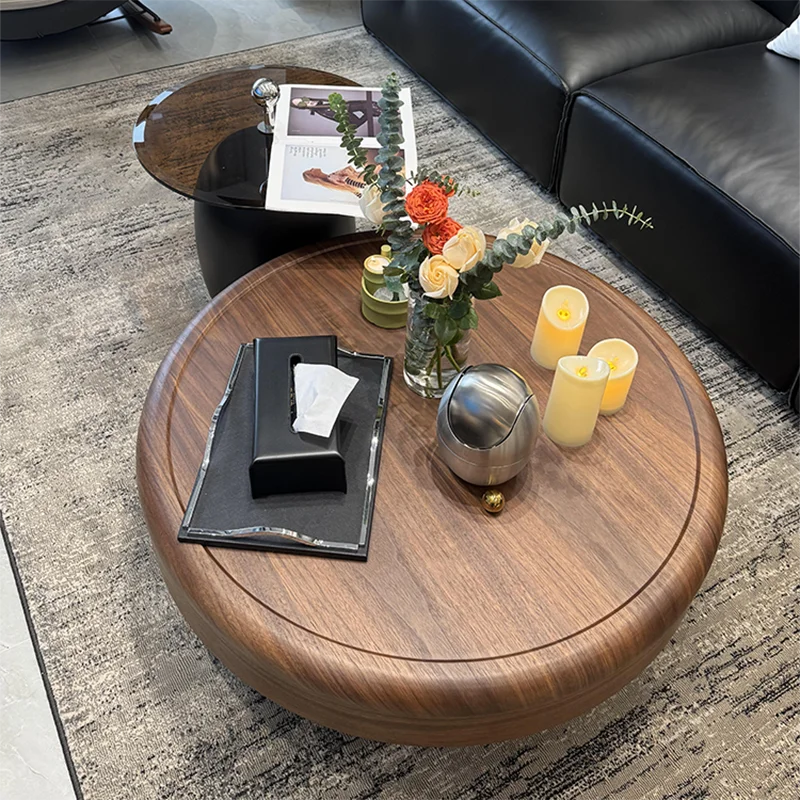 

Relaxing Round Coffee Table Fashion Interior Save Space Living Room Salon Small Side Table Accent Couchtisch Home Decoration