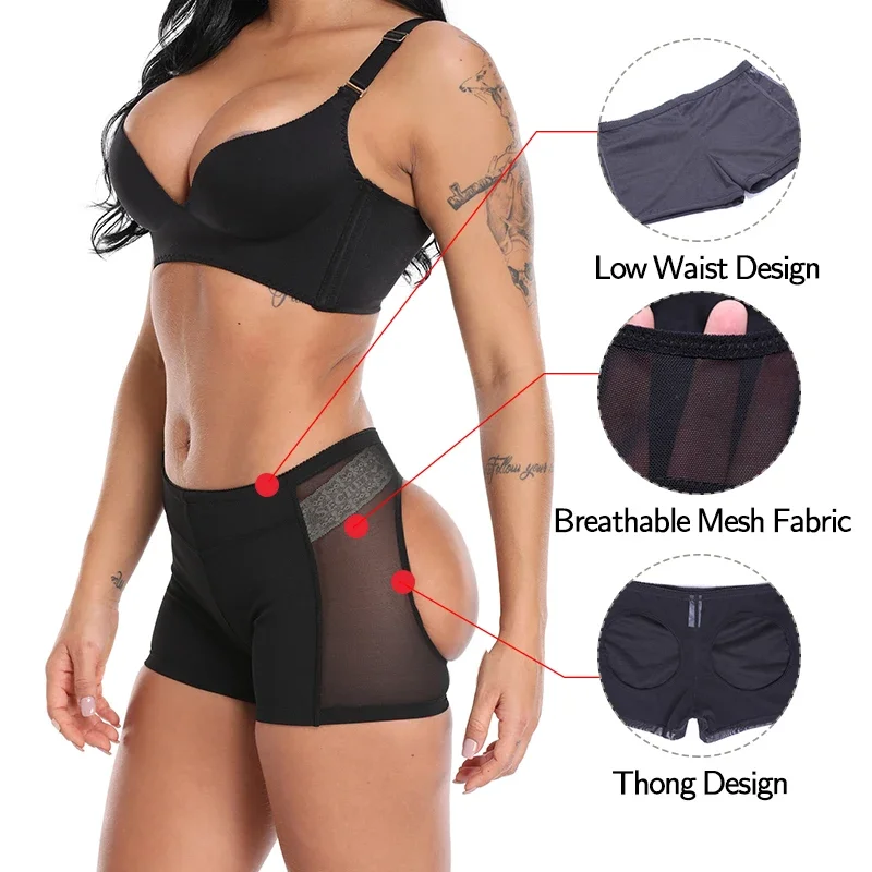 Women Butt Lifter Panties Enhancer Tummy Control Body Shaper Underwear Briefs Sexy Ass Push Up Panty Open Hip Booty