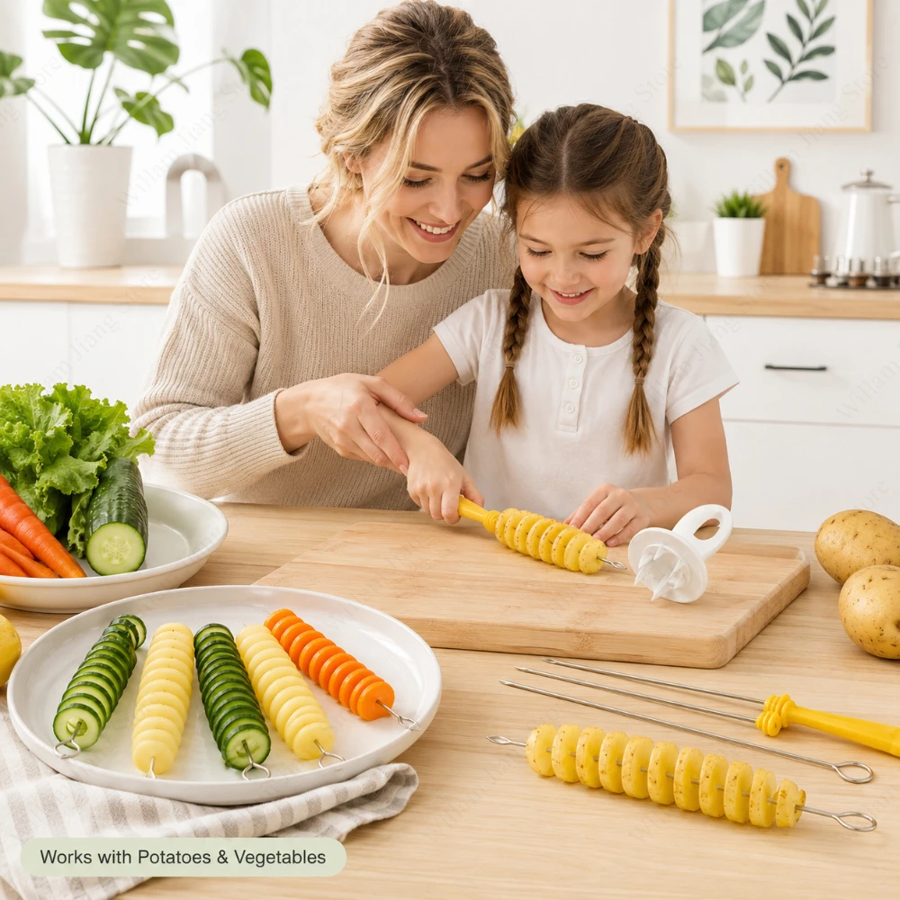 Meal Preparation - Espiralizador Manual de Vegetais, Cortador de