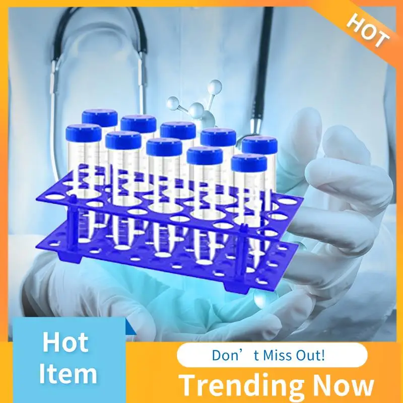

27Pcs 50ML Conical Centrifuge Tubes Kit Detachable Plastic Stand For Laboratory B
