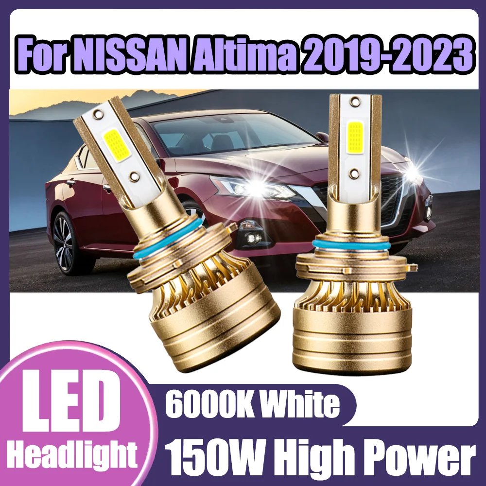 

2PCS Auto Headlamps Bulbs High Power 150W 9005 30000LM LED Car Headlights 6000K 12V Plug and Play For NISSAN Altima 2019-2023