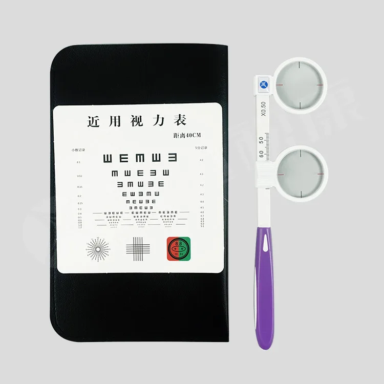 

Optical Optometry Flipper Lens Handheld ±0.50 Cross-cylindrical Lens Optical Pupil Adjustable Cross Cylinder Lens Flipper