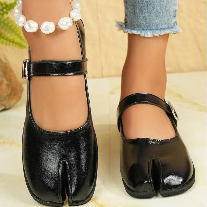 أحذية ماري جين الجديدة ذات الحزام الواحد هي حذاء فردي نسائي ريترو وتنحيف مع نعل ناعم وفتحة ضحلة #4