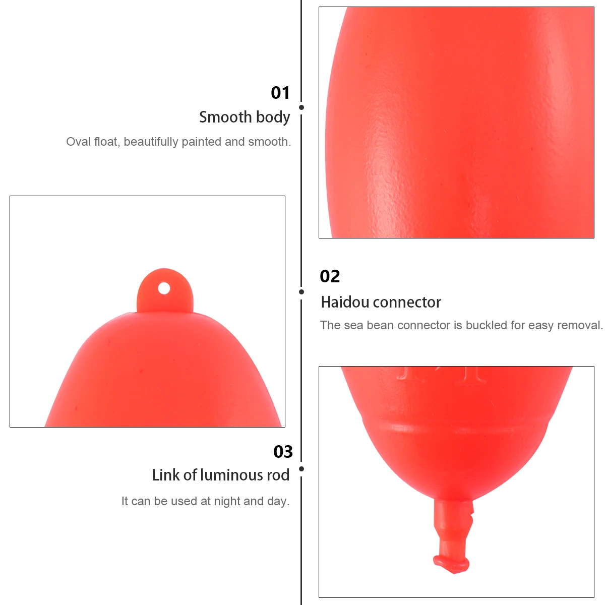 

20 PCS Buoy Large Buoyancy Float Ball Floating Accessories Plastic Fisherman Fishing Floats