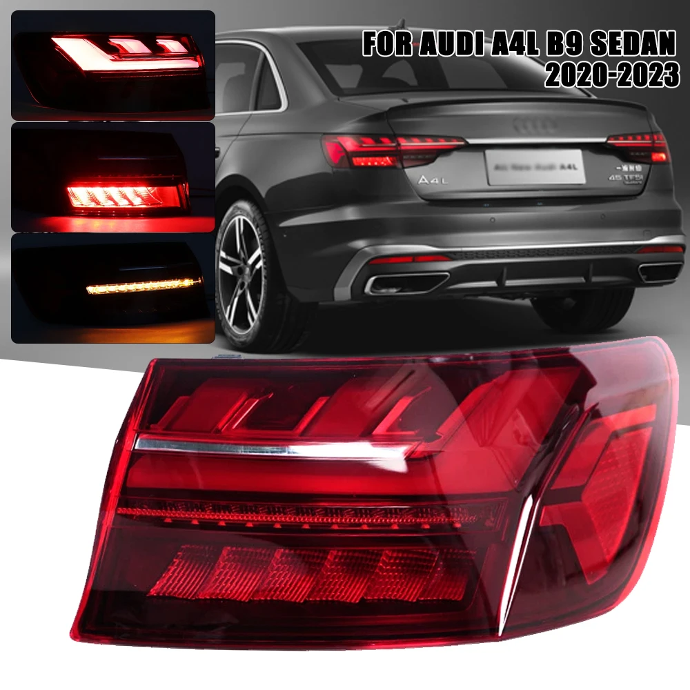 

LED Rear Tail Light FOR Audi A4L A4 B9 Sedan 2020 2021 2022 2023 Car Signal Brake Lamp Bumper Warning Light