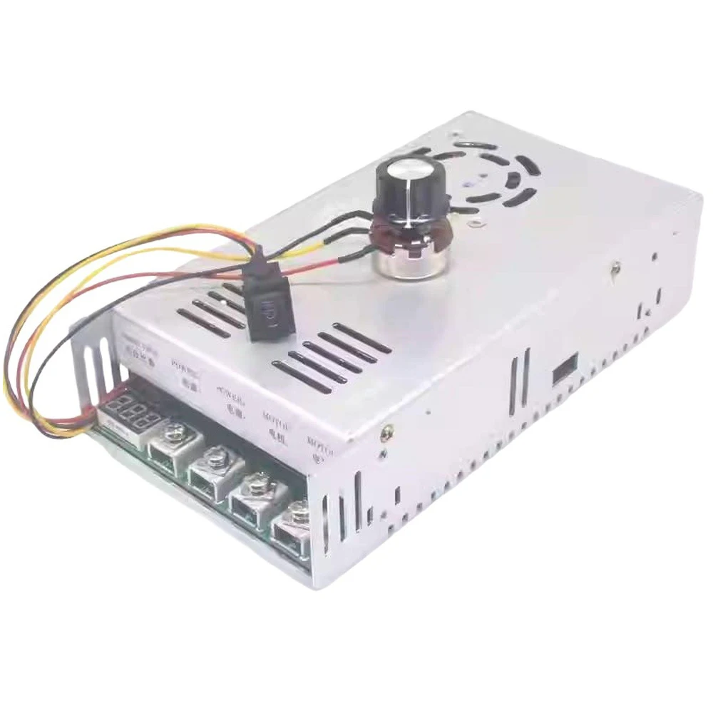DC12-48V 200A Brushed Motor Speed Controller Bidirectional Forward Reverse 0-100% Speed Regulation Potentiometer Motor Governor