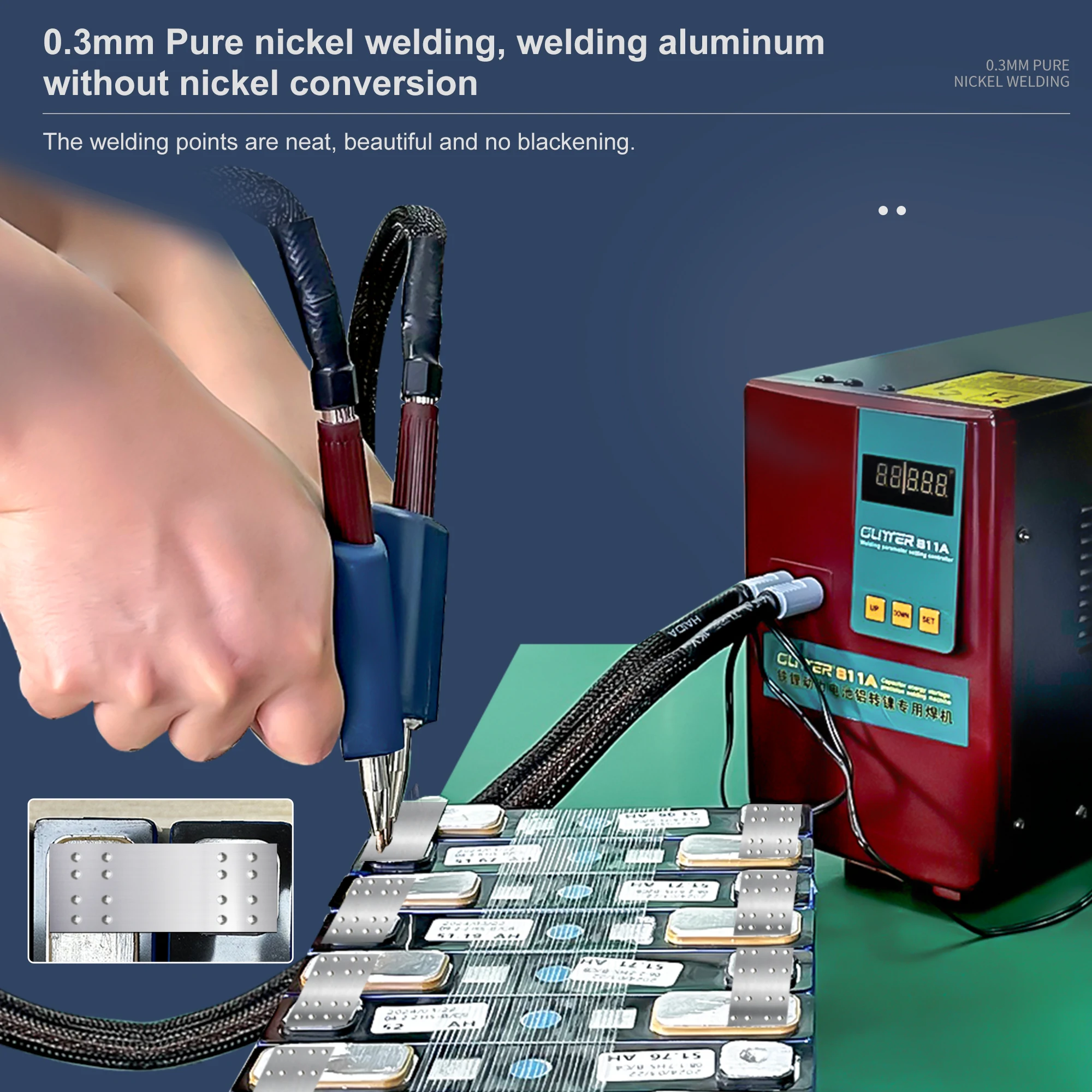 TLF بريق 36KW 811A بقعة لحام هاين لحام هاين لحام بطارية تخزين ليثيوم أيون مع لحام سبليت S-75B + S-73B