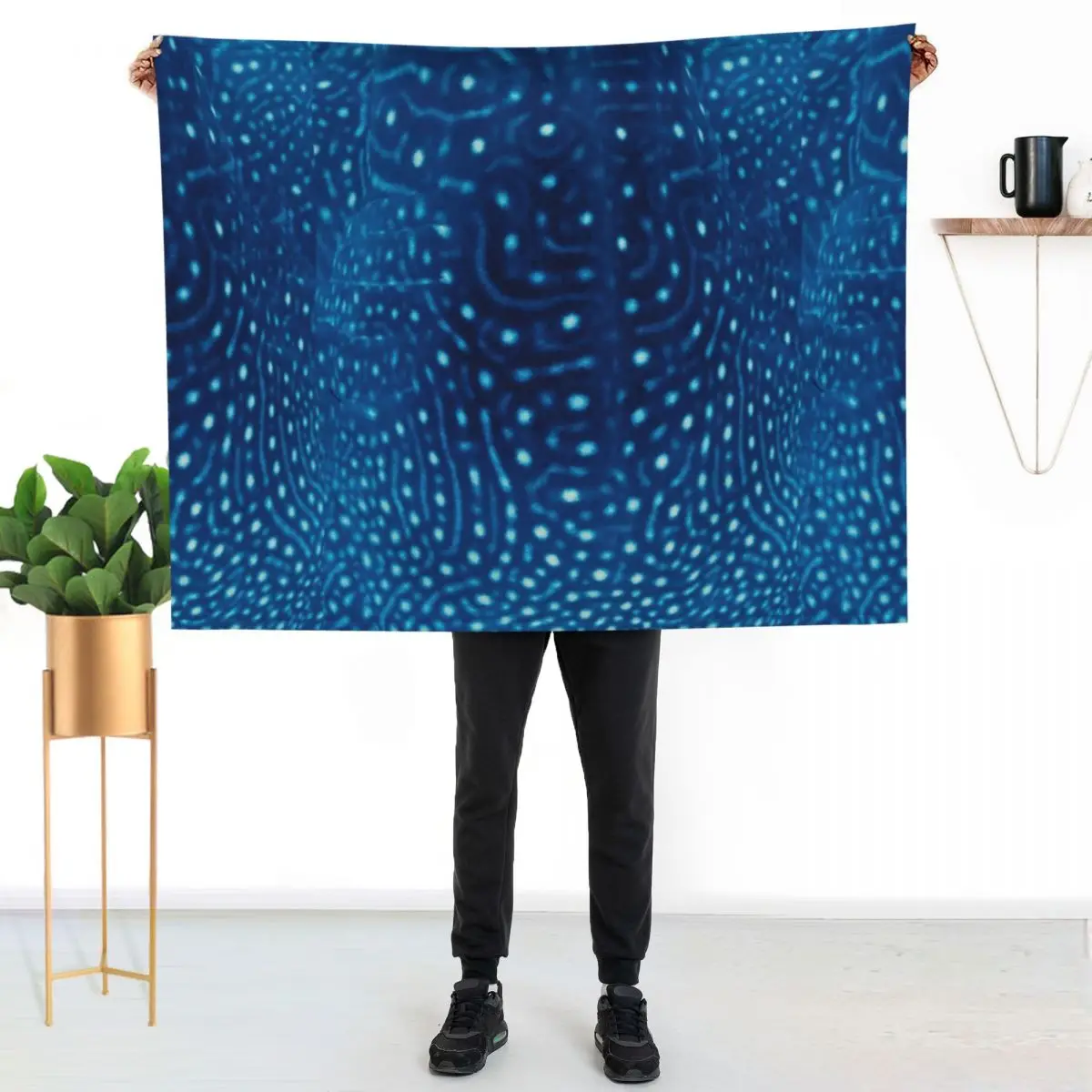 Whale Shark Pattern Throw Blanket Baby Decorative Beds Plaid Extra Large Throw Comforter Moving Blankets