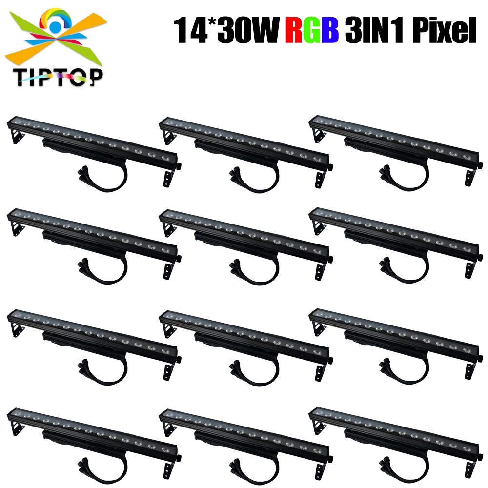 TIPTOP Linkable 14x30W COB Pixel LED Wall Washer RGB 3IN1 LED Light for Wedding Church DJ Party Patio Hotel Landscape Lighting