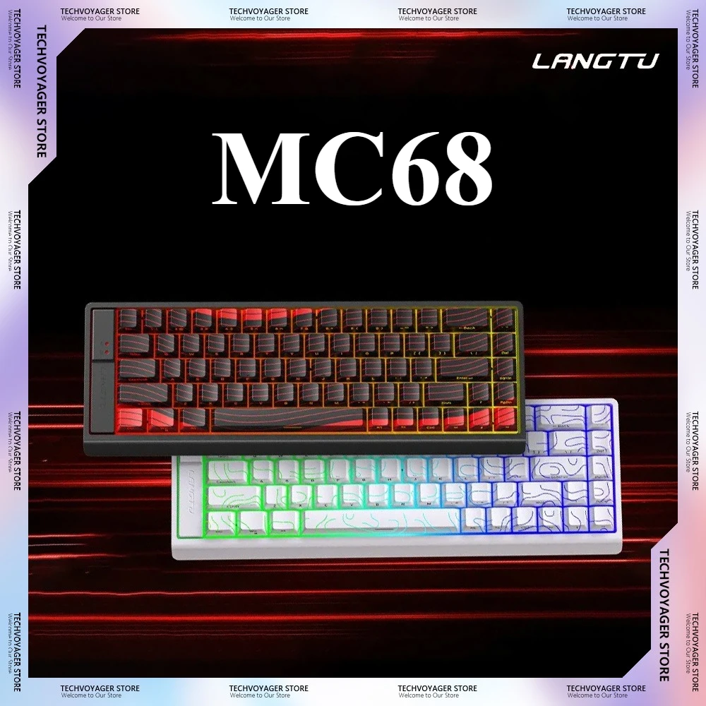 

LANGTU MC68 Magnetic Switch Mechanical Keyboard Hot Swap Low Delay Custom Wired Gaming Keyboard PC E-Sports Accessories Gifts