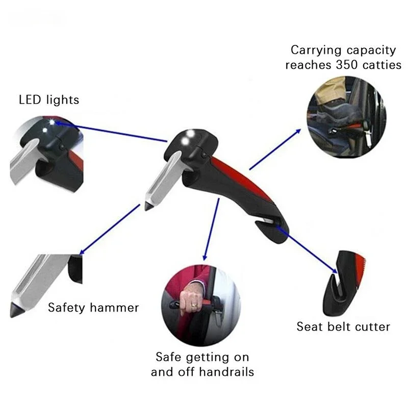 New 5 in 1 Vehicle Support Handles Car Assist Support Handle Multi-function Safety Door Aider Handles Bar