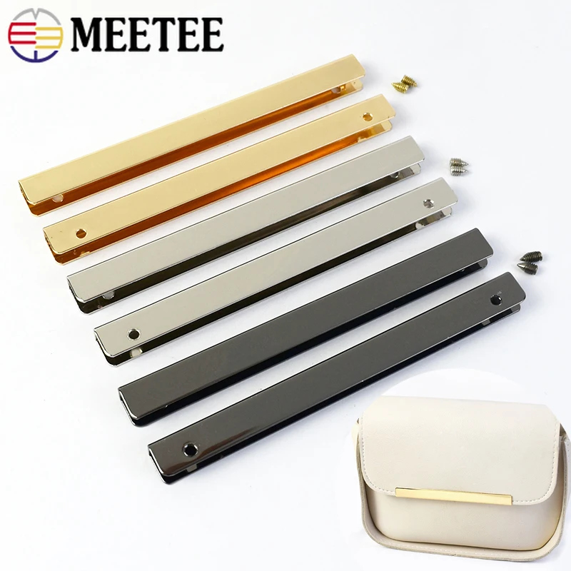 

5/10/20Pcs Meetee 5/10cm Bag Edge Protector Metal Buckles Handbag Purse Decoration Corner Clips DIY Leather Crafts Accessories